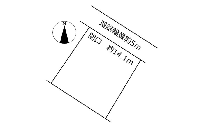 土地　北山2丁目の土地図