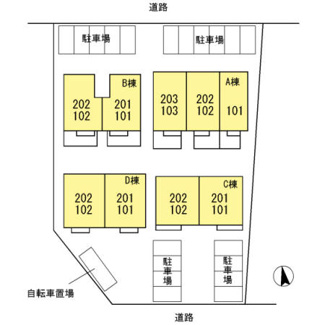 【駐車場】 | Ｏｈａｎａ南陽 Ｄ棟
