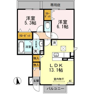 【間取り】 | Ｏｈａｎａ南陽 Ｄ棟
