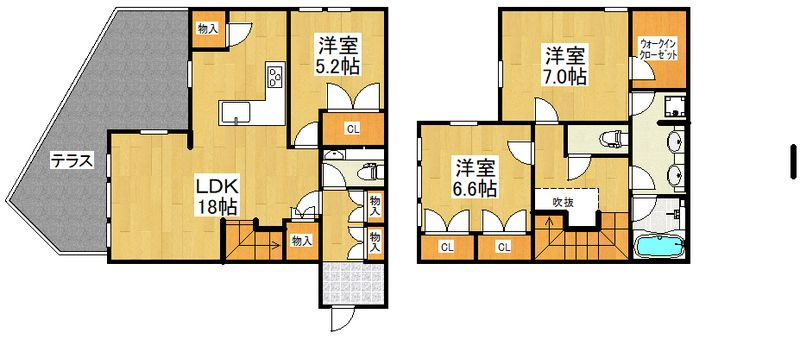凛樹-Offen-の間取り