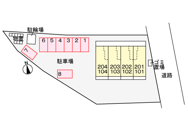 シュトラーセ千歳の駐車場|駐車場