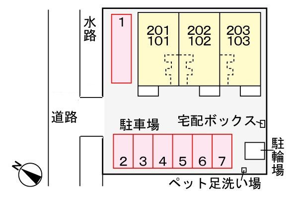 パストラーレⅡ　　刈谷市近郊の賃貸はクラスホームの駐車場