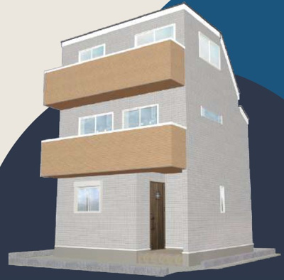 【外観パース】 | 小平市花小金井南町1丁目　新築戸建　全１棟