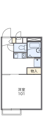 レオパレスクレールアビコの間取り|画像2