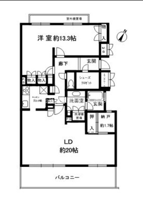 パークハイム御影ヒルズの間取り