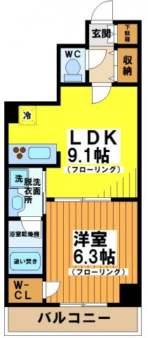 【間取り】 | コンソラトゥール笹塚Ⅱ
