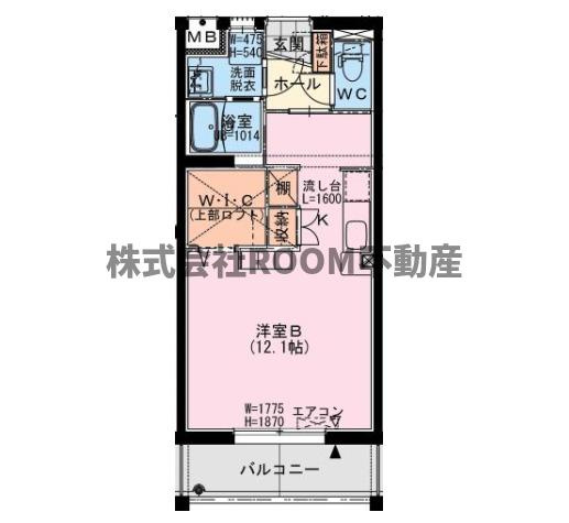 セブン・セブン都北の間取り