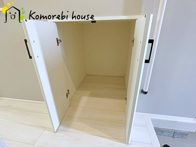 北本市西高尾　第1期　新築一戸建て　リナージュ　09の収納|見せたくないものは隠しつつ、使いやすさと整理整頓の両方を叶えます。