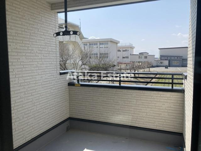 グラファーレ4268河北町谷地第2のバルコニー