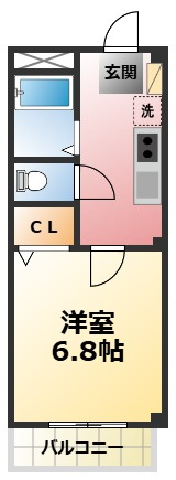 ポルタヴィオン・Kの間取り