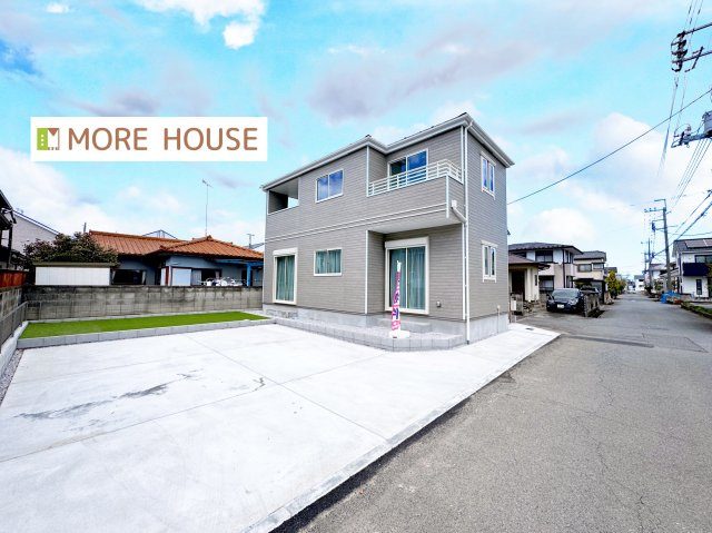 玉村町下新田３期　新築住宅1号棟の外観