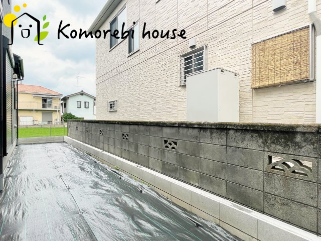 北本市西高尾　第1期　新築一戸建て　リナージュ　11の庭|休日にはお子様とボール遊び、平日は洗濯物を干しながらほっと一息つける、家族の憩いのスペースです。