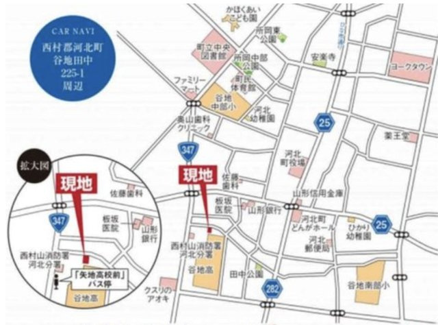 グラファーレ4268河北町谷地第2の地図