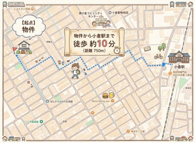 【周辺】 | 宇治市小倉町南堀池　新築戸建 | 近鉄京都線『小倉駅』まで徒歩10分でアクセス出来ます。