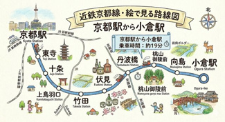 【周辺】 | 【近鉄京都線】京都駅から小倉駅までは乗車約19分です。