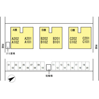 【区画図】 | セジュールプルミエ B棟