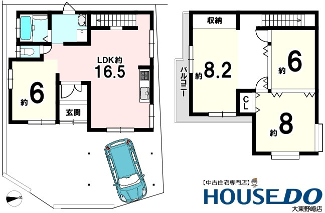 中古戸建　大東市北条5丁目(昭和55年築)