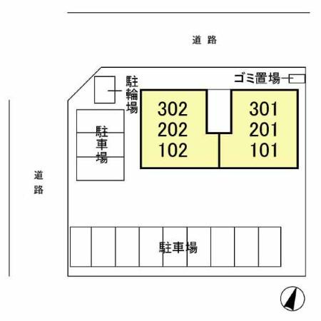 Belle Fleur Hitachino(ﾍﾞﾙ ﾌﾙｰﾙ ﾋﾀﾁﾉ)の区画図