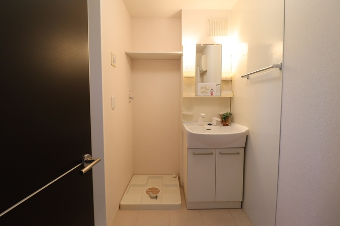 Belle Fleur Hitachino(ﾍﾞﾙ ﾌﾙｰﾙ ﾋﾀﾁﾉ)の洗面所|ゆったりとスペースのある洗面所