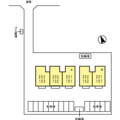 【駐車場】 | カーサフィオーレA