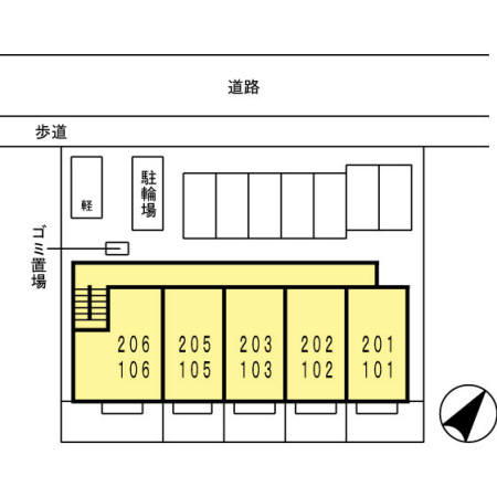 リバーフロントＫの区画図