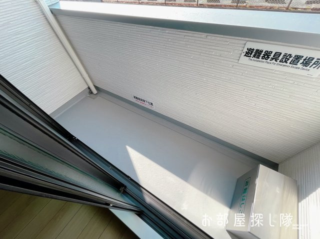 YTK Kurumeのバルコニー|同タイプの別部屋です。