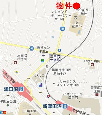 カーサクロヤナギの地図