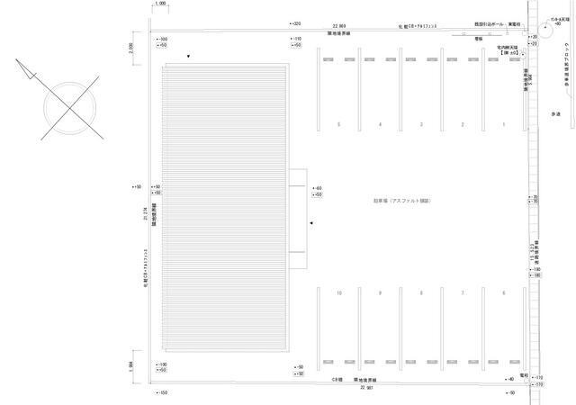 犬塚店舗事務所の区画図
