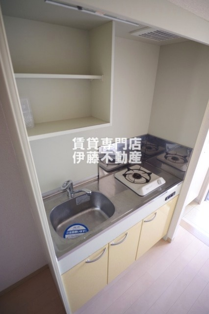 Sun State城北のキッチン|システムキッチン（一個口ガステーブル）※同タイプイメージ画像