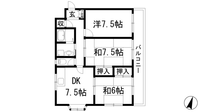 【間取り】 | 五月ハイツ