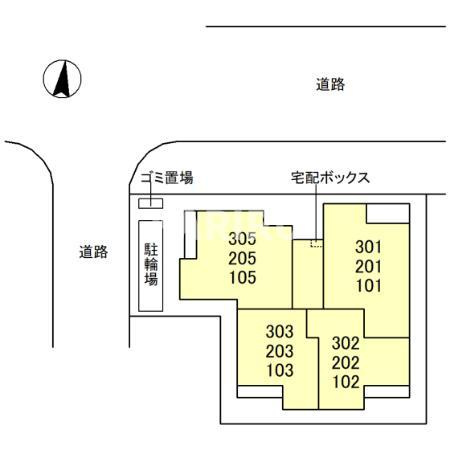 Clashist城北公園の区画図