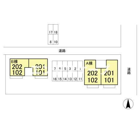 笠原ハイツ　Ａの区画図|高崎、前橋のお部屋探しはエンドスケープまで！お客様の理想お聞かせ下さい♪