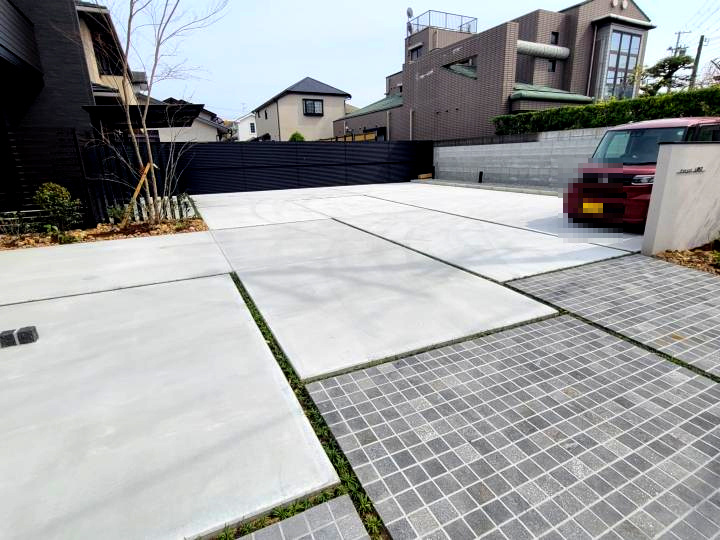 フォレスト上野芝の駐車場