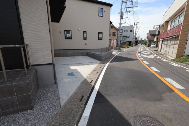 《仲介手数料無料》白岡市白岡1201(5号棟)新築一戸建てエルデの外観|撮影日 2025年７月27日 14:00 晴れ