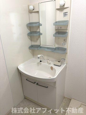 【洗面所】 | グレイスヒルズ蔵王 C棟 | 洗髪洗面化粧台