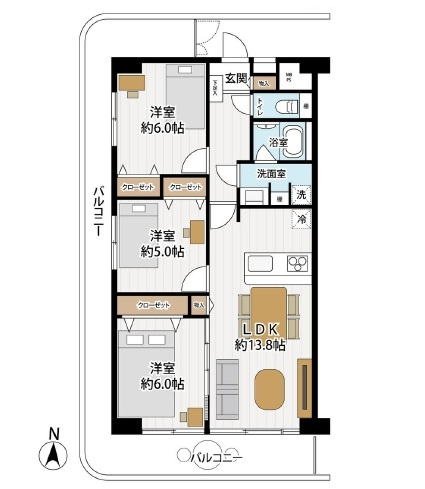 メゾンむさし野の画像