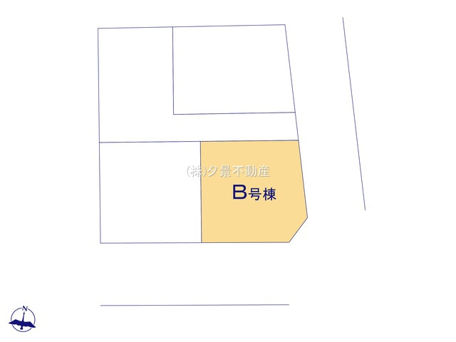 《仲介手数料無料》緑区芝原２丁目16-15(B号棟)新築一戸建ての区画図