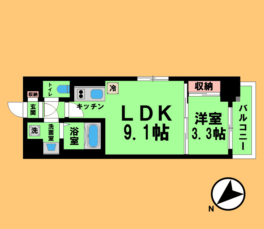 CREST TAPP大曽根Ⅱの間取り
