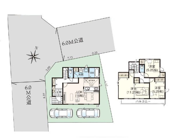 飯能市征矢町・全1棟　新築一戸建　～北西・南西角地～