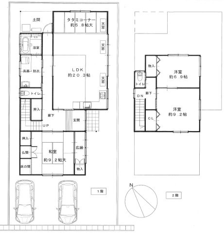 湖南市中央4丁目の間取り