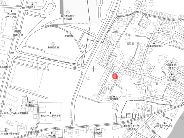 【売地】由利本荘市石脇字石ノ花の地図