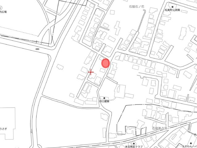 【売地】由利本荘市石脇字石ノ花の地図