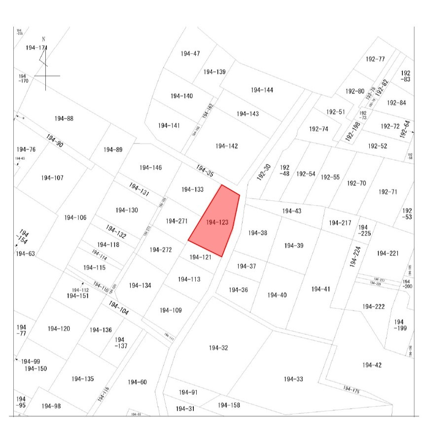 【売地】由利本荘市石脇字石ノ花の地図