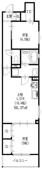 【間取り】 | ラモーナ東山町Ⅱ