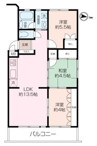 ■お部屋数に富んだ3LDKの間取りです。