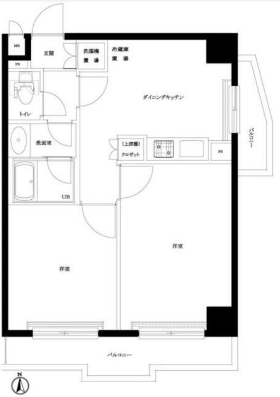 ルーブル中野ガーデンの間取り
