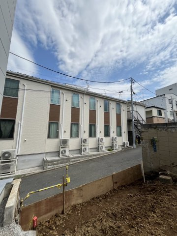 板橋区大谷口２丁目条件付売地の前面道路含む現地写真