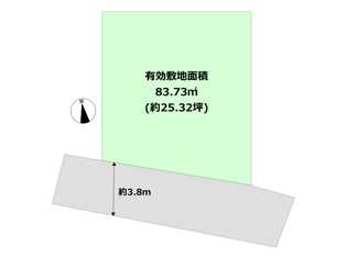 宝塚市野上6丁目売り土地の間取り