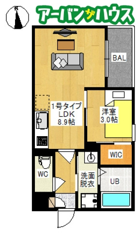 REGALEST 十日市西町の間取り