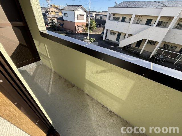 都田ハイツのバルコニー